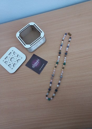 Gizemli Doğal Taş Kadın Kolye - Görsel 5