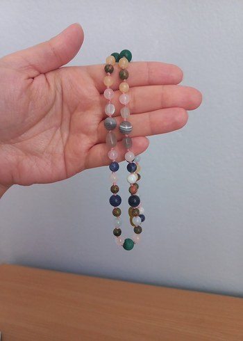 Gizemli Doğal Taş Kadın Kolye - Görsel 6