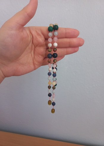 Gizemli Doğal Taş Kadın Kolye - Görsel 7