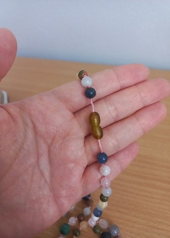 Gizemli Doğal Taş Kadın Kolye - Görsel 9