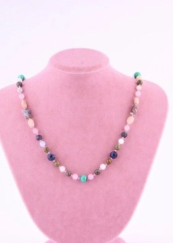 Gizemli Doğal Taş Kadın Kolye - Görsel 4