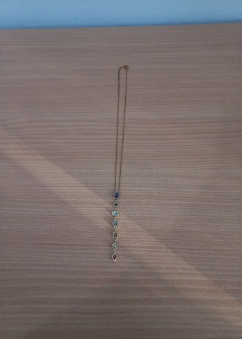 Bohem Zincir Detaylı Çok Renkli Midi Kolye - Görsel 7