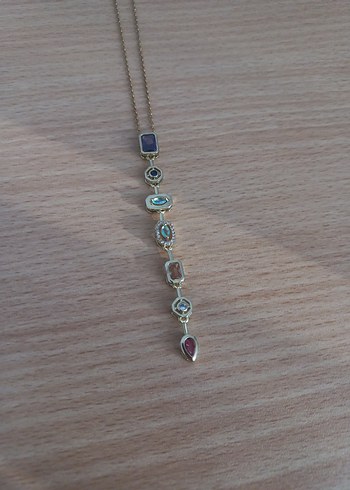 Bohem Zincir Detaylı Çok Renkli Midi Kolye - Görsel 5