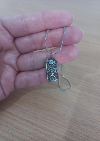 Tarot Dikdörtgen Plaka Kolye - Görsel 7