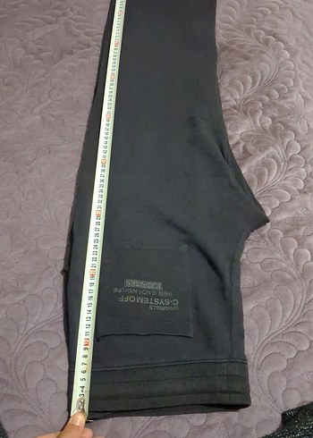 Vintage Siyah Regular Fit Eşofman altı günlük Pantolon - Görsel 9