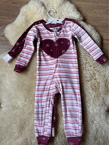 9 Ay Beden Kız bebek 2li velur tulum set