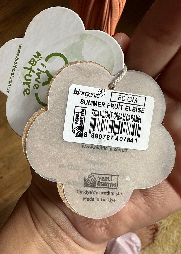 Organik pamuk elbise - Görsel 5
