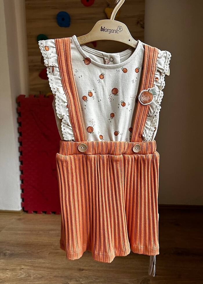 Organik pamuk elbise - Görsel 4