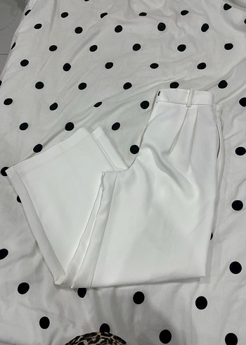 Zara Zara beyaz kumaş pantolon