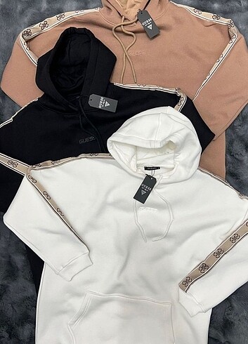 Guess 3 İPLİK KAPÜŞONLU SWEAT