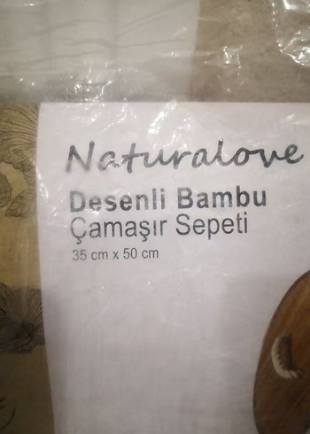  Beden Renk Kahverengi Çamasir sepeti bambu sıfır