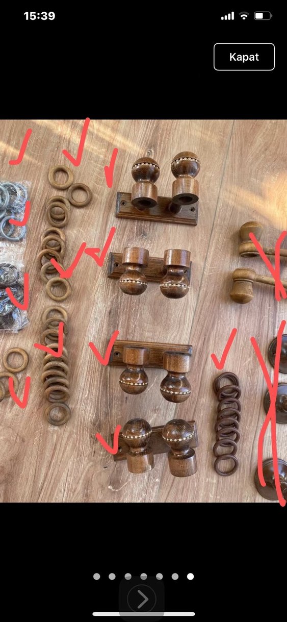 Perde Rustik Parçaları - Görsel 4