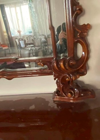 Ahşap aynalı konsol dolap - Görsel 6