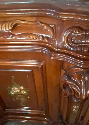 Ahşap aynalı konsol dolap - Görsel 3