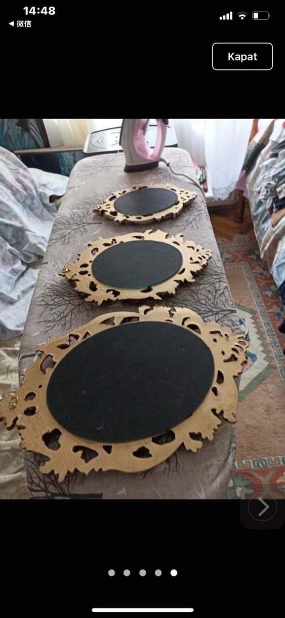 Altın Renkli Dekoratif Aynalar - Görsel 2