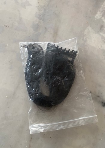 Siyah Püsküllü Kadın Saç Aksesuarı - Görsel 4