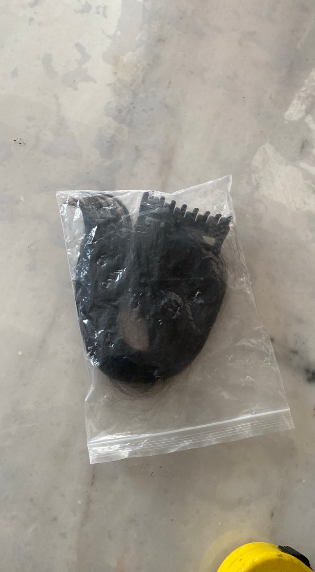 Siyah Püsküllü Kadın Saç Aksesuarı - Görsel 4