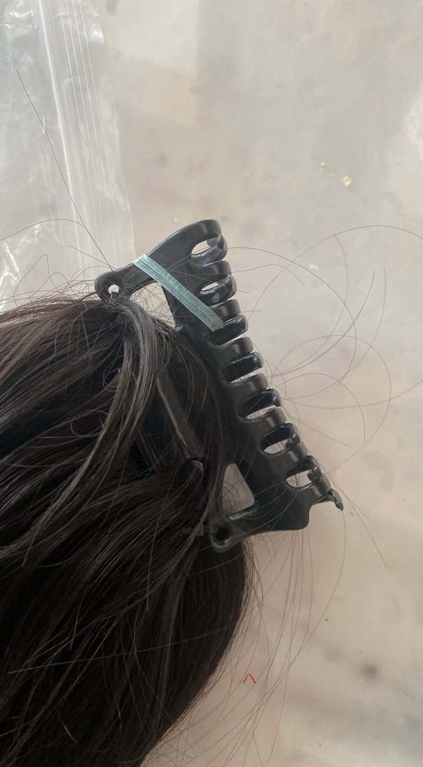 Siyah Püsküllü Kadın Saç Aksesuarı - Görsel 2