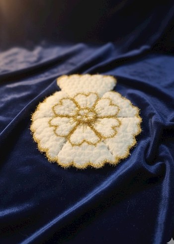 Nakışlı Beyaz Fırfırlı çeyizlik lif. yeni - Görsel 2