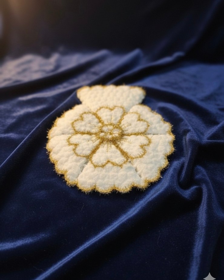 Nakışlı Beyaz Fırfırlı çeyizlik lif. yeni - Görsel 2