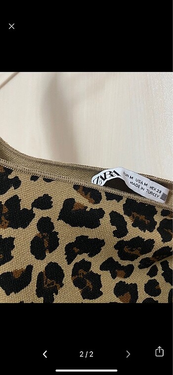 Zara Zara leopar elbise