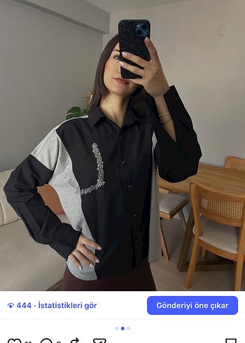 Diğer Tasli Gomlek 36 38 40 42 Bedenleri Mevcuttur