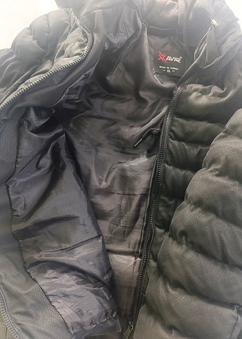 Siyah Fermuarlı erkek Kışlık Mont - Görsel 4