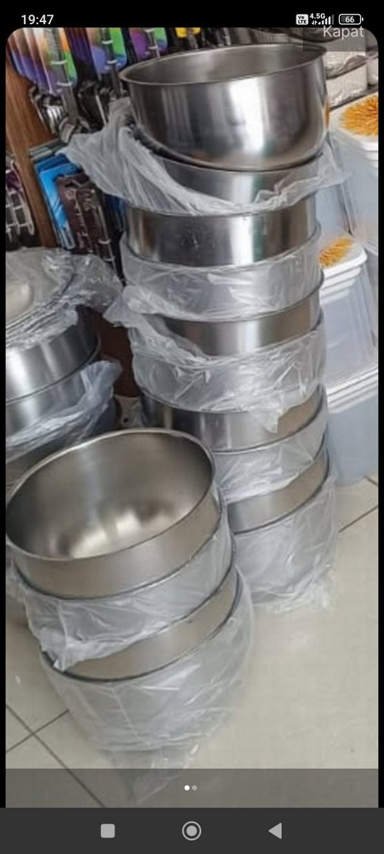 Beyaz ve Gri Metal Kase son fiyat - Görsel 2