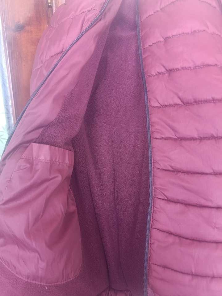 Bordo Fermuarlı erkek Kışlık Ceket - Görsel 2