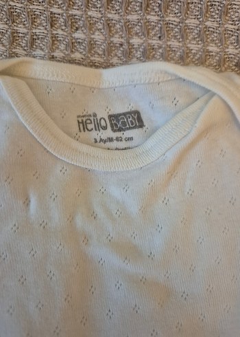 hello baby 3 ay Bebek Erkek Kolsuz Pamuklu Body - Görsel 3