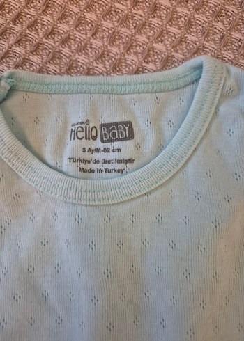 hello baby 3 ay Bebek Erkek Kolsuz Pamuklu Body - Görsel 2