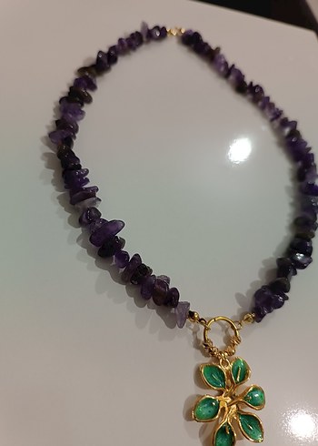 AMETİST TASARIM KOLYE - Görsel 4