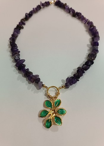 AMETİST TASARIM KOLYE - Görsel 3