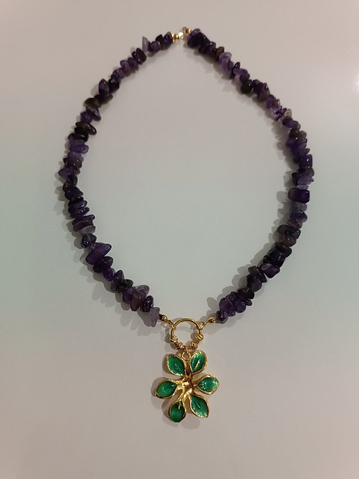 AMETİST TASARIM KOLYE - Görsel 2