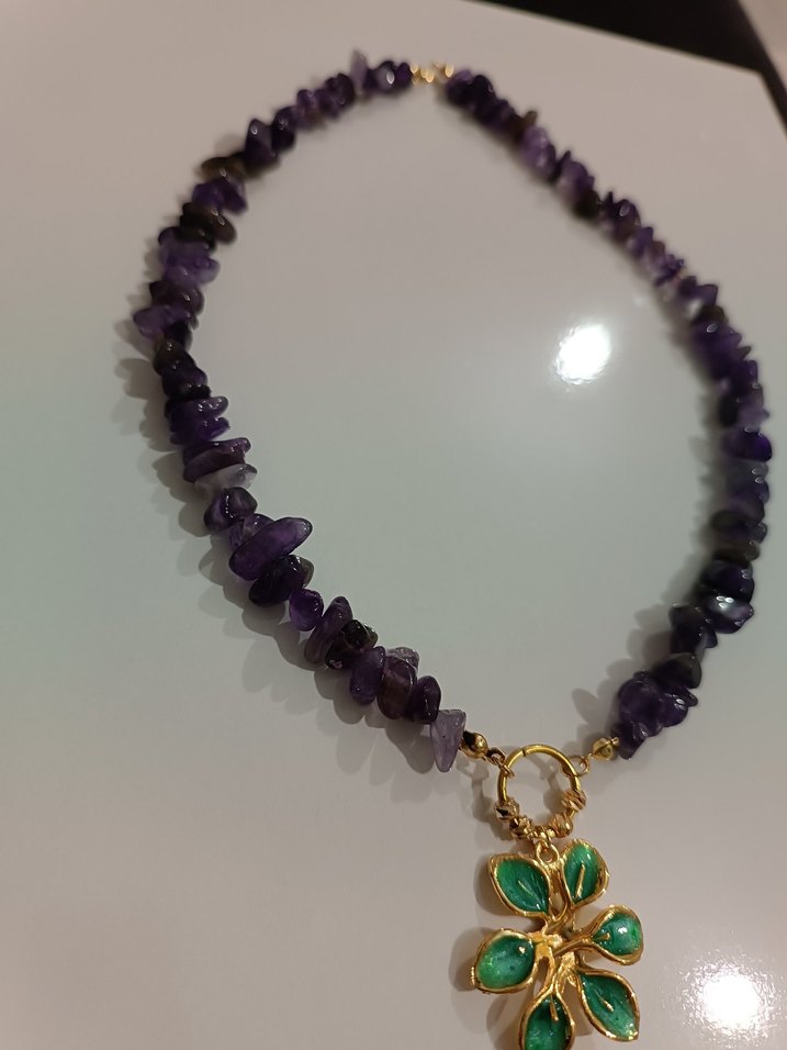 AMETİST TASARIM KOLYE - Görsel 4