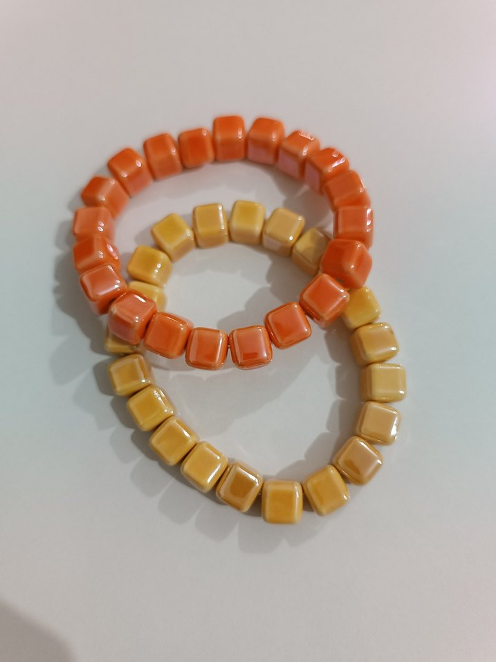 Sarı Boncuklu Bohem Kadın Bileklik - Görsel 3