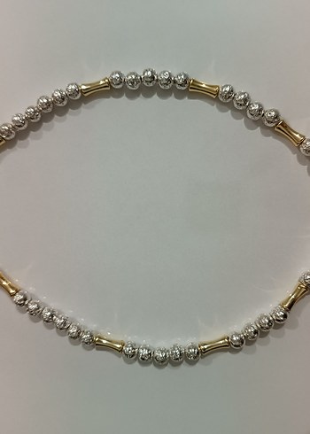 Küçük Taşlı Altın Renkli Kadın Kolye - Görsel 7