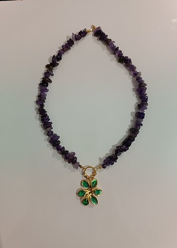 AMETİST TAŞLI KOLYE - Görsel 7