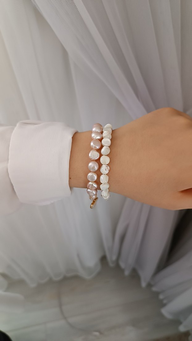 SEDEF TAŞLI YILDIZ SALLANTILI BİLEKLİK - Görsel 2