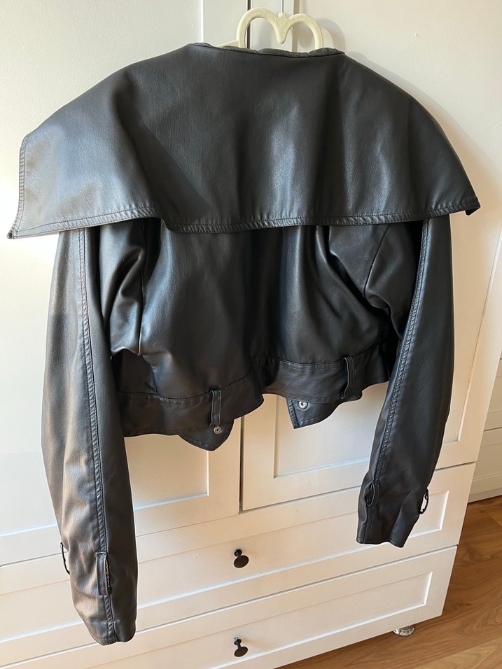 Holly lolly deri ceket kısa - Görsel 2