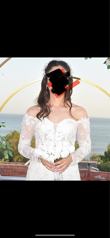 Fransız Dantel Balık Gelinlik - Görsel 2