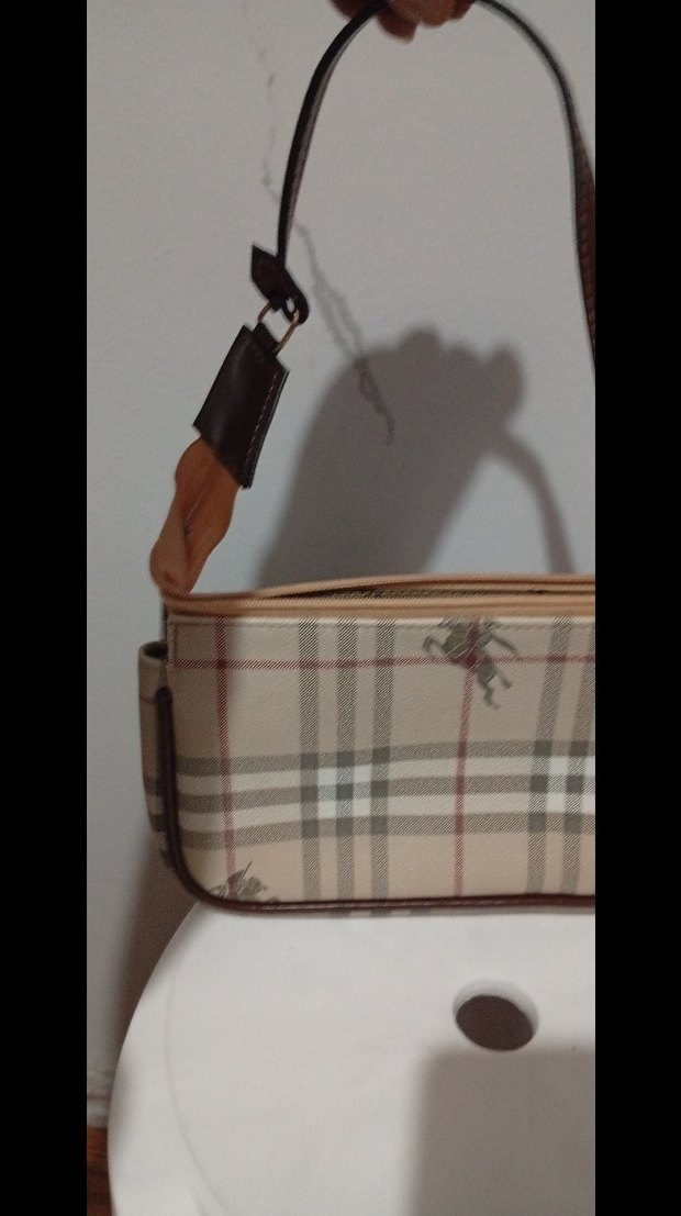 Bej Baskılı Fermuarlı Kadın Çanta - Görsel 2