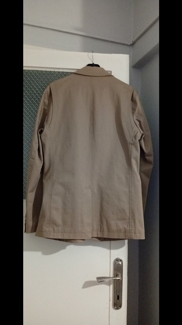 Bej Erkek Düğmeli Ceket, Normal Kesim - Görsel 3