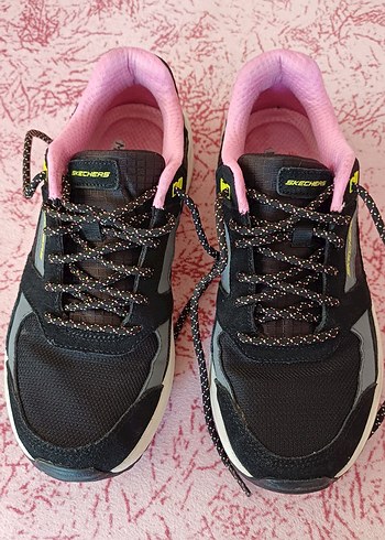 38 Beden pembe Renk skechers Platform Topuklu Pembe Skechers Spor Ayakkabı
