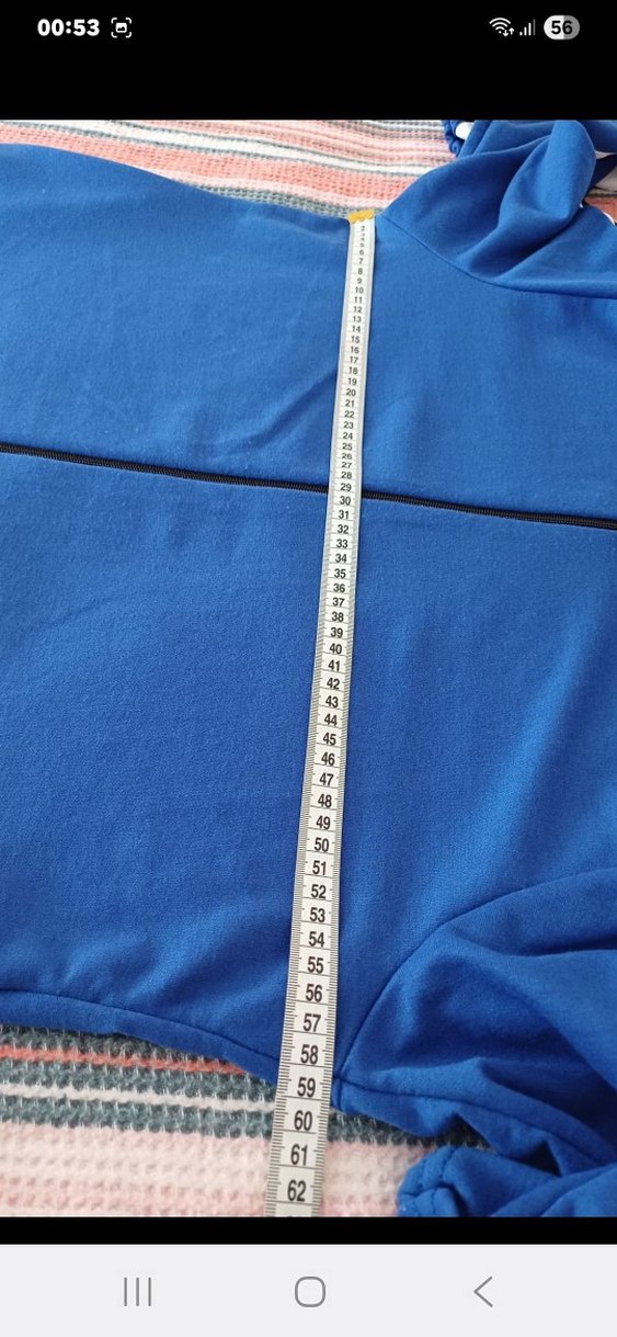 Saks Mavi Kapüşonlu Fermuarlı aşofman - Görsel 4