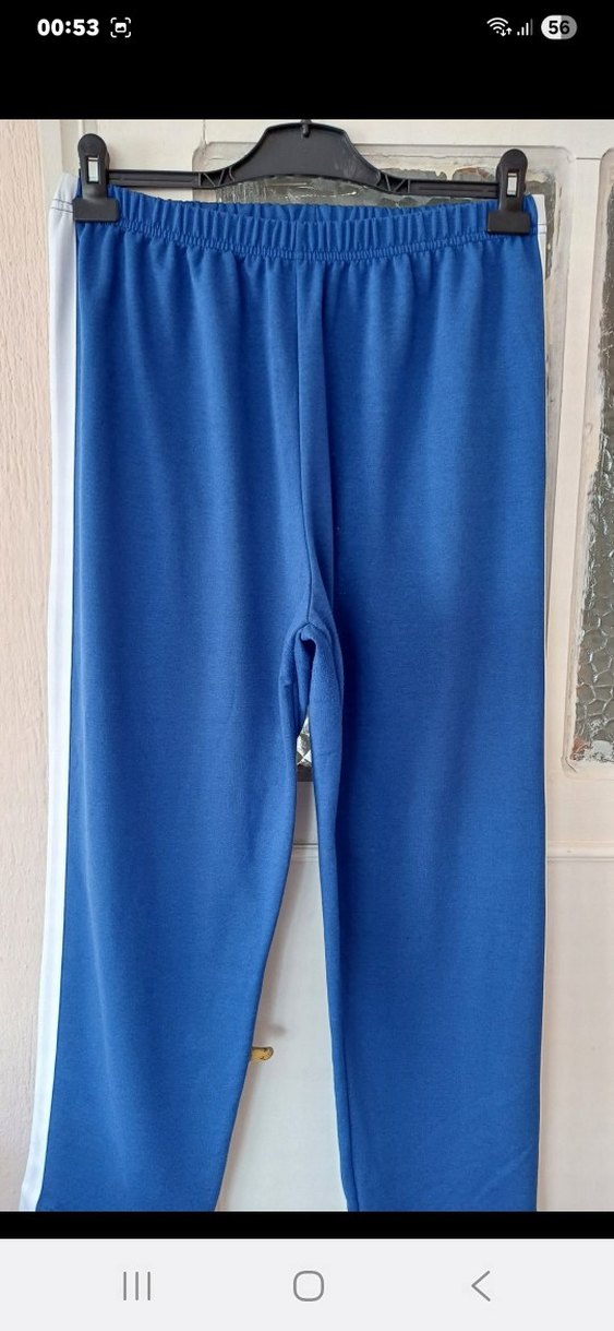 Saks Mavi Kapüşonlu Fermuarlı aşofman - Görsel 3