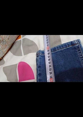 Kadın Mavi Normal Boy Elastik Denim Jean - Görsel 8