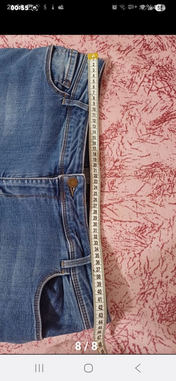 Kadın Mavi Normal Boy Elastik Denim Jean - Görsel 5