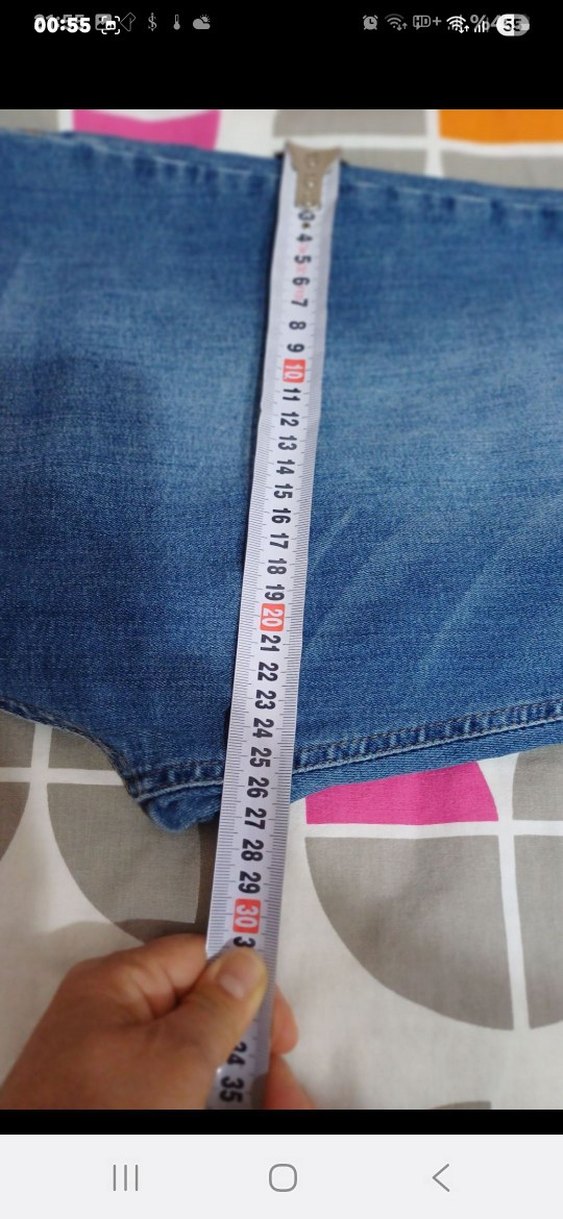 Kadın Mavi Normal Boy Elastik Denim Jean - Görsel 3