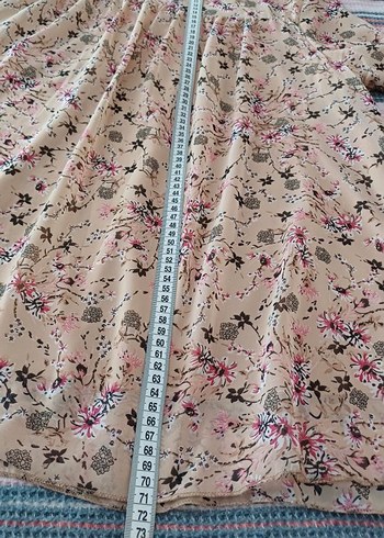 Bohem Bej Çiçekli Uzun Kollu Bluz - Görsel 6